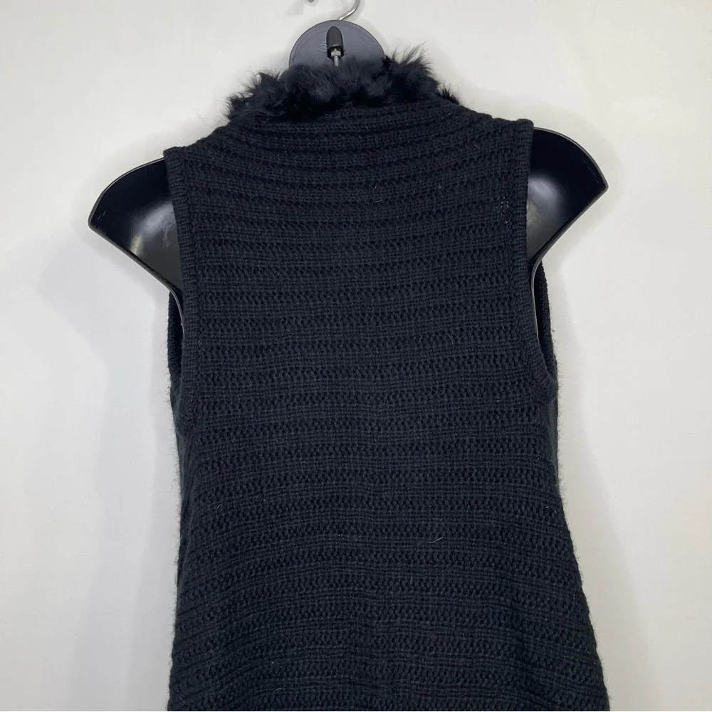 Adore Faux Fur Wool Asymmetrical vest in size Small